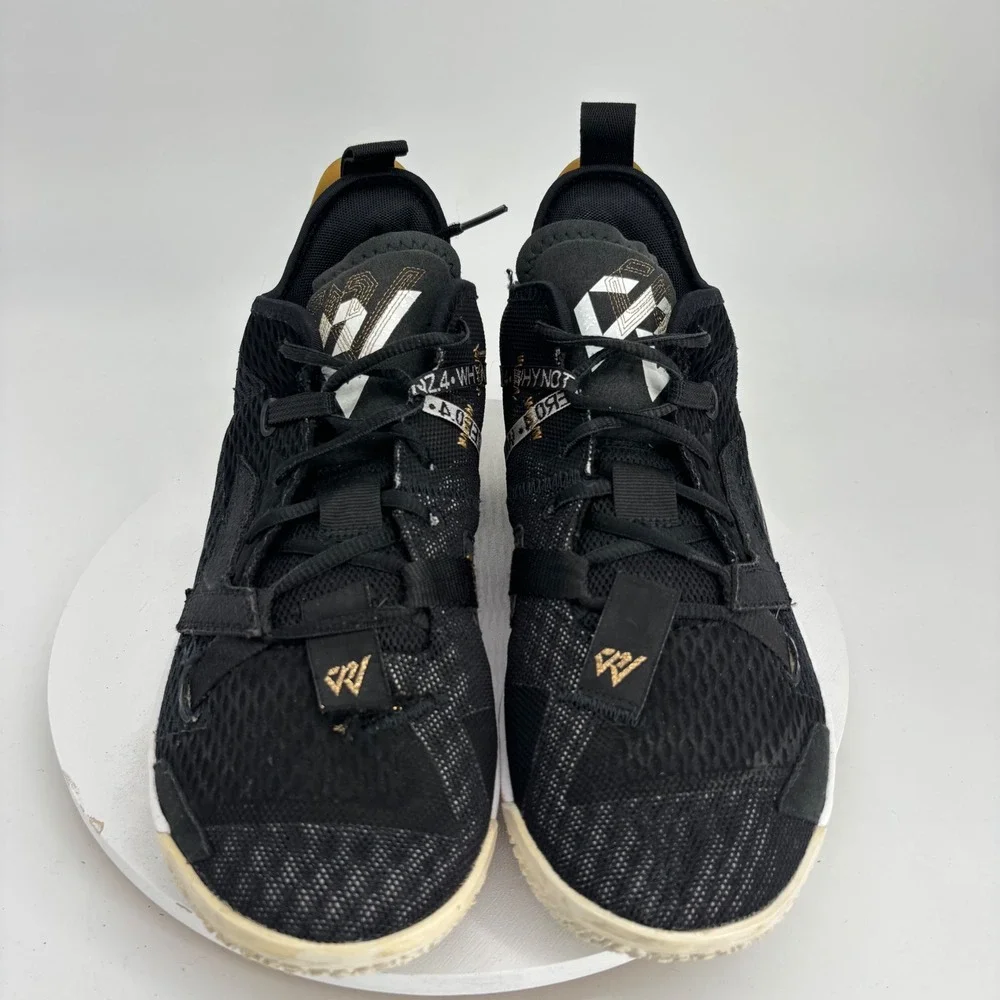 Jordan Why Not Zer0.4 Basketball Shoes Mens Sz 9.5 Black Gold CQ4230-001